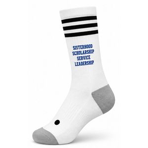 Chaussettes brodées pour femmes, logo personnalisé, mélange de coton doux, longueur mi-mollet, chaussettes de sport et de mode pour femmes, vente en gros - Product Image 3