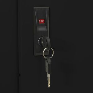 Archivador de Oficina de Acero Antracita con Gabinetes de Vidrio Templado - Product Image 6