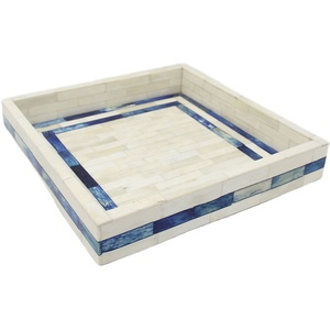 ถาดไม้ฝังกระดูกทำด้วยมือถาด100% สำหรับตกแต่งห้องครัวในบ้าน - Product Image 1