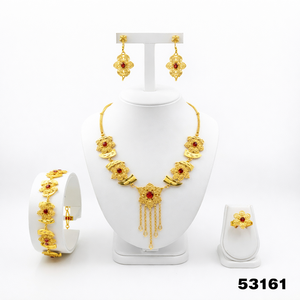 Collar de Hoja de Moda con Cadena de Cuerda Sólida de Latón Chapado en Oro y Circonita Natural, Certificado por Terceros, de MOLL JEWELLERS - Product Image 3