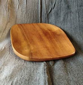 Plateau de service en bois naturel au design créatif avec 2 compartiments, vaisselle, ustensiles de cuisine, plateau de rangement au meilleur prix - Product Image 2