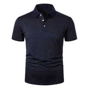 2026 New Men's <b>Classic</b> Lapel Long Sleeved Polo Shirt Solid Color Business Casual Breathable Wrinkle Resistant - Product Image 1