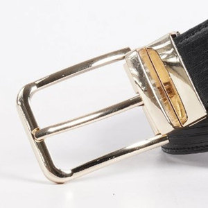 Ceintures décontractées réversibles pour hommes en gros – Motif uni, classiques, en cuir de vachette, boucle en acier, largeur 3,5 cm, longueur 120 cm, ceinture pour jean - Product Image 4