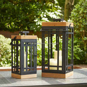 WONDER OVERSEAS Retro Vintage Linternas de madera Decoración del hogar de la India para Navidad - Product Image 2