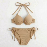 Micro Bikini Transparente para Mujer, Estilo Moderno, Alta Calidad, Superventas, con Logotipo Frontal, Ligero, de Spandex/Nylon Transpirable