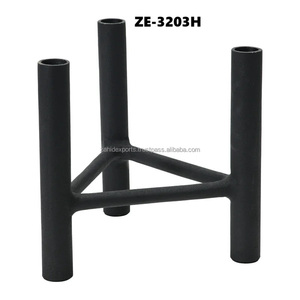 Candelabro Triple Negro Moderno en Forma de Columna para Decoración del Hogar - Product Image 2