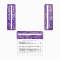Cartes de lecture de scores de Mahjong américain en acrylique avec fenêtre de visualisation transparente pour les outils de suivi des scores NMJL