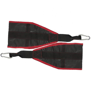 Correas de nailon para abdominales con mosquetones metálicos, correas acolchadas antideslizantes para ejercicios de core, barra de tracción ajustable, ligera, vertical, OEM - Product Image 5