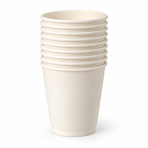 Vaso de Café Desechable de Papel Blanco de 12 Oz, Doble Pared, Ecológico, Biodegradable y Compostable, para Bebidas para Llevar en Cafeterías - Product Image 5