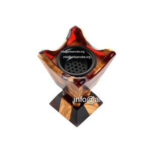 Handmade Epoxy Bakhoor Burner Trending <b>Resin</b> and Redwood Incense Holder for Ramadan for Aromatic Use - Product Image 6
