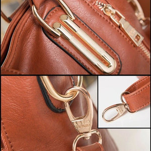 AZORES SPORTS Genuine Leather Luxury Fashion Women's Designer Durable Stylish <b>Shoulder</b> <b>Bag</b> Zipper Customizable Outdoor Travel - Product Image 4