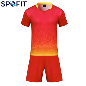 SPOFIT ชุดฟุตบอลสำหรับผู้ใหญ่แบบไม่จำกัดเพศสีดำพิมพ์ลายเรขาคณิตแขนสั้นปกติระบายความชื้นป้องกันแบคทีเรียระบายอากาศได้ - Product Image 5