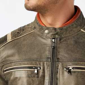 Chaqueta de Cuero para Hombre, Fabricada en Pakistán, Directo de Fábrica, Talla Grande, para Invierno y Actividades al Aire Libre, con Etiqueta Privada Personalizada - Product Image 5
