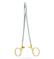Porte-aiguille manuel Olsen Hegar ME-SS-074 5,5 pouces en acier inoxydable allemand, carbure de tungstène TC, instrument chirurgical de qualité supérieure