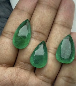 Esmeralda Natural de Zambia de Alta Calidad, Corte Pera, Verde, Gema Suelta para Anillo, Colgante, Joyería - Product Image 2