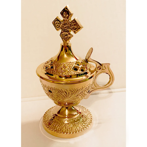 Quemador de Incienso de Latón, Decorativo, Ecológico, Tradicional, para Meditación y Oración, Solución para un Hogar Consciente - Product Image 1