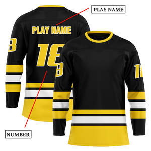 Maillots de hockey personnalisés avec logo sublimé OEM, style hockey sur glace, uniformes de hockey sur glace - Product Image 3