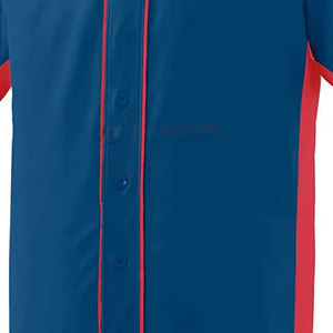 High Quality Custom Made Design Baseball Jersey Short Sleeve Quick Dry Breathable V-Neck Collar for Online Sale - Product Image 6