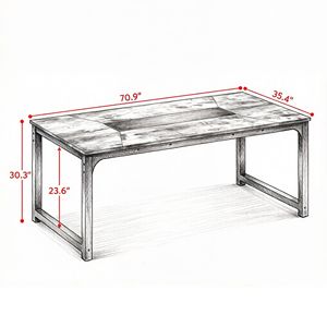 Tavolo da Conferenza dal Design Minimalista Contemporaneo, Lussuoso Pannello in Acciaio Pieghevole Stile Legno per Ufficio o Sala Riunioni Scolastica - Product Image 3