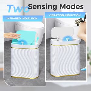 Cestino Intelligente da 2,6 Galloni per Camera da Letto, Ufficio, Soggiorno - Pattumiera Stretta Impermeabile per Uso Domestico - Product Image 5