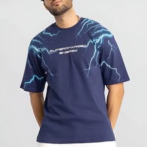 Camiseta Personalizada para Hombre, Oversize, 100% Algodón, con Paneles Gruesos, 260 g/m², Estilo Urbano, Lavada, Lisa, para Impresión DTG - Product Image 4