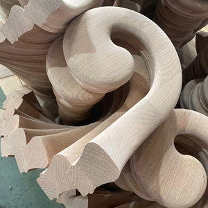 Venta caliente de fábrica: Accesorio de barandilla de roble blanco, montaje rápido para mano derecha, tipo voluta, piezas de escalera para cualquier escalera - Product Image 3