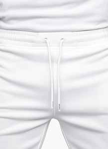 Pantalones Cortos Deportivos Blancos para Hombre, 100% Poliéster, Sólidos, Casuales, para Gimnasio, Entrenamiento, Running, Transpirables - Product Image 4