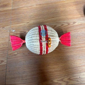 Graceful Handwoven Rattan <b>Gift</b> <b>Box</b> Adorable Wicker Candy Holder For <b>Ramadan</b> Eid Gifting And Garangao Festival - Product Image 1