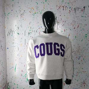 Sudadera COOUGS ASH GREY con Cuello Alto, 100% PURPLE, Apliques Bordados, Cuello Ancho, URBAN PRODUCTIONS - Product Image 4
