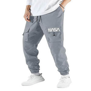Pantalones de chándal de algodón de cintura alta para hombre de nuevo diseño de longitud completa con patrón recto para gimnasio y ropa informal a precio mayorista - Product Image 5