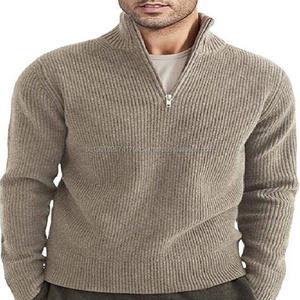 Pulls pour hommes en coton léger, épaisseur standard, décontractés, fabriqués à la machine, en stock, coupe-vent, tendance, en cachemire - Product Image 4