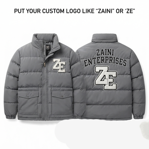 Premium 300 GSM Polyester Puffer Jacket Quilted Warm <b>Padded</b> Shell Custom Chenille Logo Winter <b>Coat</b> - Product Image 1
