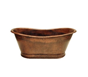 อ่างอาบน้ำทรงวงรีทรงหนาตกแต่งด้วยสีเข้มแบบโบราณมีเอกลักษณ์ - Product Image 1
