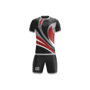 Camiseta de Fútbol al por Mayor, 100% Poliéster, Logotipo y Número del Equipo Personalizados, Uniformes de Fútbol Transpirables de Manga Corta Unisex - Product Image 1