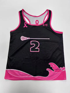 Uniformes de Lacrosse Reversibles Personalizados para Mujer, Sublimados, con Número, Malla de Hockey, Chaleco de Práctica de Lacrosse, Conjunto de Uniforme para Niñas - Product Image 2