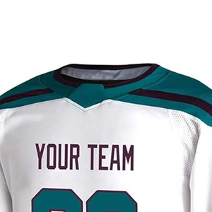 Maillot de hockey sur glace en maille respirante avec impression de logo personnalisé, grande taille, anti-humidité, protection UV pour l'entraînement et les matchs - Vêtements de sport - Product Image 3