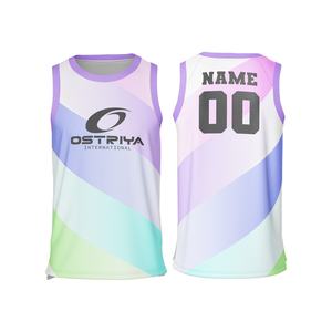 Maillots de football et de basketball unisexes de haute qualité avec impression par transfert thermique, grande taille, logo frontal, sans manches, pour les sports d'été - Product Image 1