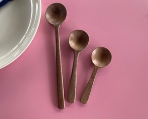 Wooden Natural 6-Piece Gold Plated <b>Mirror</b> Polish Eco-Friendly Dishwasher Safe Spoon Set High Quality - Product Image 2