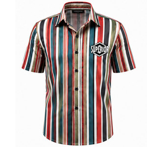 Camisa de Hombre con Estampado Elegante, Mezcla de Algodón, Acabado Premium y Tecnología de Retención de Color Duradera, Camisa con Estampado Digital - Product Image 1