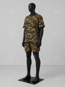 เสื้อยืดลายพรางผู้ชาย พิมพ์ลายดิจิทัล แขนสั้น คอกลม ผ้าฝ้ายถัก 100% ระบายอากาศได้ดี สไตล์ลำลอง สตรีทแวร์ - Product Image 1