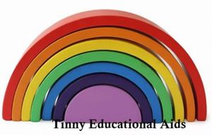 Bloques Educativos de Madera Arcoíris para Niños Pequeños, Coloridos, Duraderos y de Calidad, por Exportador a Precio Accesible - Product Image 3