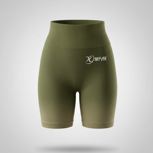 กางเกงขาสั้นโยคะไร้ตะเข็บสำหรับออกกำลังกาย ยกกระชับสะโพก เอวสูง ระบายอากาศได้ดี เหมาะสำหรับออกกำลังกายและสวมใส่ลำลอง - Product Image 1