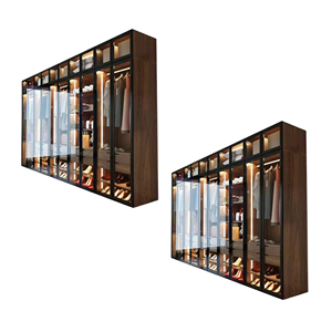 Armoire de chambre autoportante moderne, durable, écologique, grande capacité, avec portes en teck massif, en provenance d'Indonésie - Product Image 4