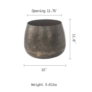 Decorative Coastal Iron Flower <b>Vase</b> Eco-Friendly Tabletop Luxury Gold Finish Home Decor Bulk Export Zahid Exports - Product Image 2