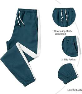 Ensemble de survêtement pour homme, 2 pièces, tenue décontractée, survêtement de sport contrasté, ensemble de jogging - Product Image 4