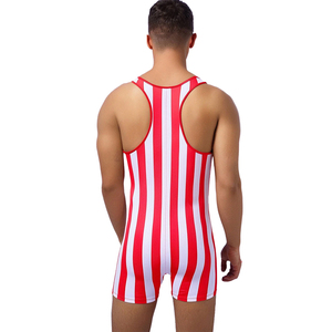 Customized Plus Size 5XL Sublimation Breathable Short Wrestling Singlet Unisex Bodysuit Sports Gym Athletic <b>Boxers</b> OEM Service - Product Image 2