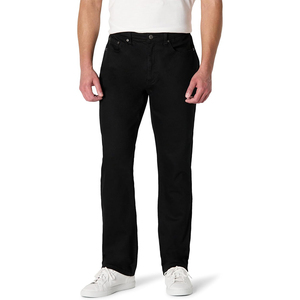 Pantalon sur mesure pour homme, coupe large, 100% coton foncé, design unique, respirant, taille mi-haute, motif uni, look décontracté printemps - Product Image 1