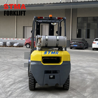 STMA EPA Motor Mini 3-Tonnen Gas/LPG Kran Gabelstapler Propan 3000kg mit Ballenklammer-Aufsatz in US Carretlla Elevadora
