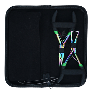 New Hair Extension <b>Tools</b> Kit with Hair Parting Ring Micro Bead Crimper Plier Bead Removal Plier <b>Hook</b> & Wire Loop Threader Set - Product Image 5