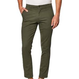 Pantalon chino pour homme, coupe slim, style décontracté, couleur bordeaux, pantalon en coton rouge vin pour homme, vêtements haut de gamme - Product Image 5